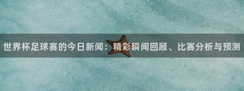世界杯足球赛的今日新闻：精彩瞬间回顾、比赛分析与预测