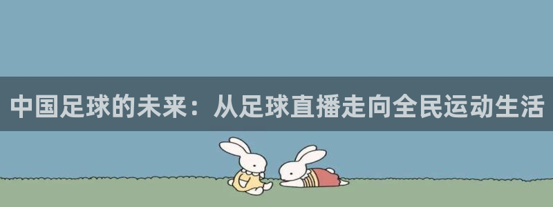 中国足球的未来：从足球直播走向全民运动生活
